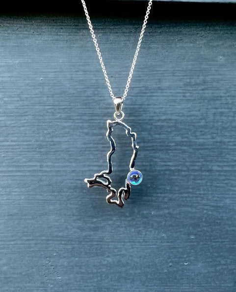 "Keep It Blue" Flathead Lake Pendant